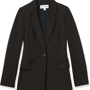 The Drop "Staple by The Drop" Blake Long Blazer in Black Size S